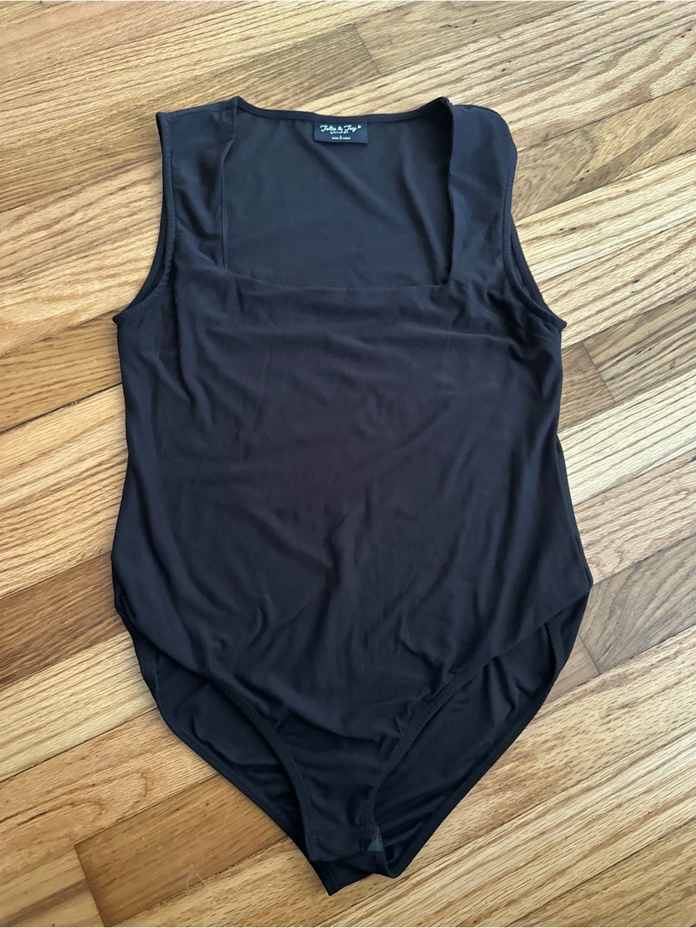 Black Square-Neck Bodysuit by Wilfred Free